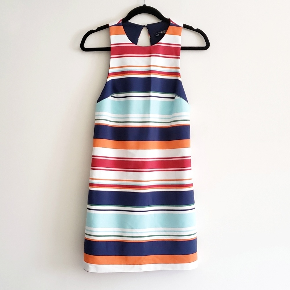 Zara Red and Blue Striped Sundress